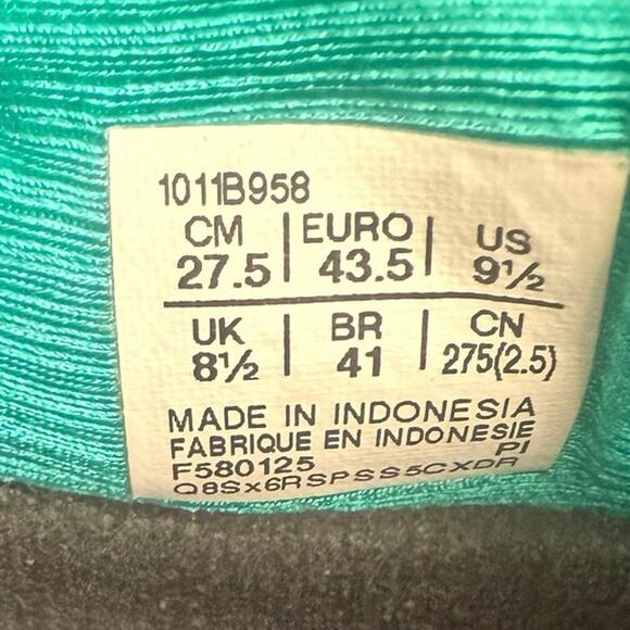 ASICS Gel Nimbus-27 Wave Teal/Saxon Green Men Sneakers- SZ 9.5 - Picture 16 of 16